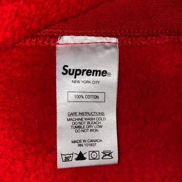 FW20 Supreme Cross Box Logo Hoodie - Picture 6 of 8